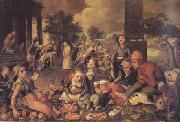 Pieter Aertsen Christ and the Adulteress (mk14) oil on canvas